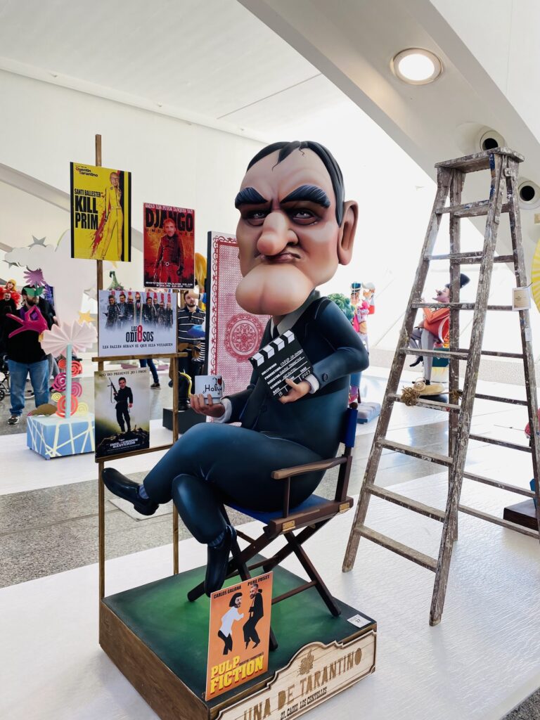 Fallas in Valencia Quentin Tarantino ninot in director's chair